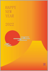 2022年賀状ベクター形式009